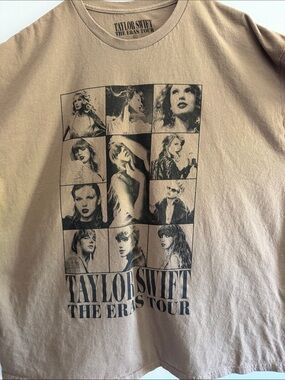 Taylor Swift Taupe Graphic Eras Tour Tee